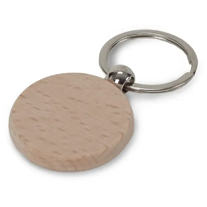Key ring wood round Ø40mm - LT99714 (N0093)